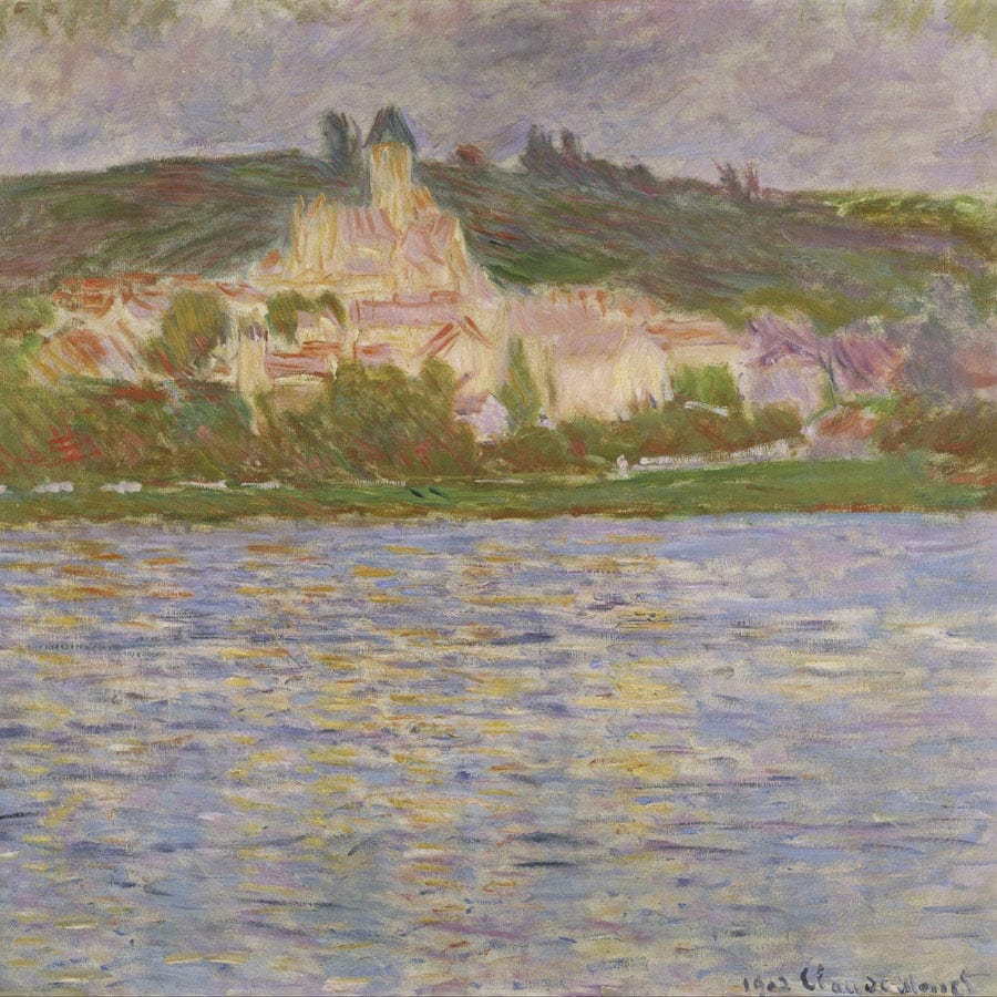12" x 12" / Fine Art Paper Vetheuil 1 By Claude Monet Fine Art Print