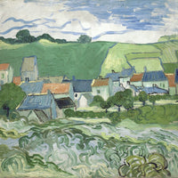 12" x 12" / Fine Art Paper View Of Auvers By Vincent Van Gogh Fine Art Print
