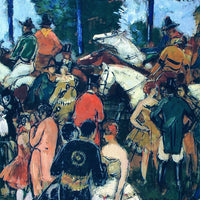 12" x 12" / Fine Art Paper Waiting For The Show 1917 By Gifford Beal Fine Art Print