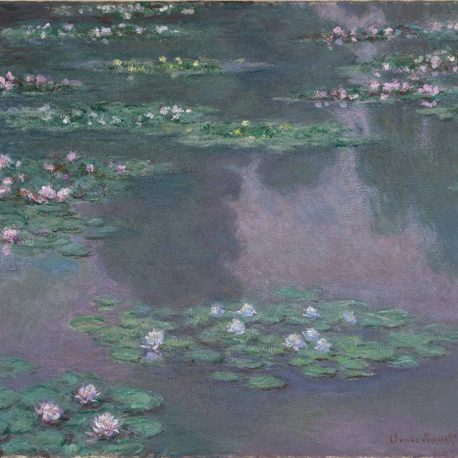 12" x 12" / Fine Art Paper Water Lilies 1905 By Claude Monet Fine Art Print