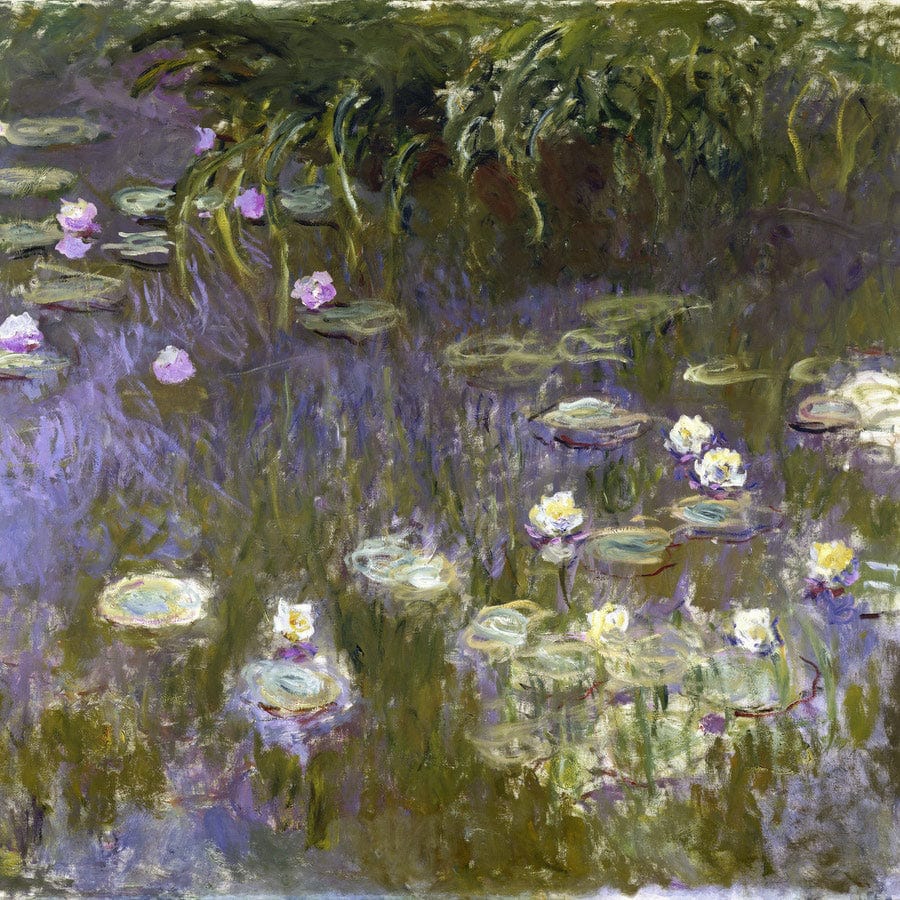 12" x 12" / Fine Art Paper Water Lilies 2 By Claude Monet Fine Art Print