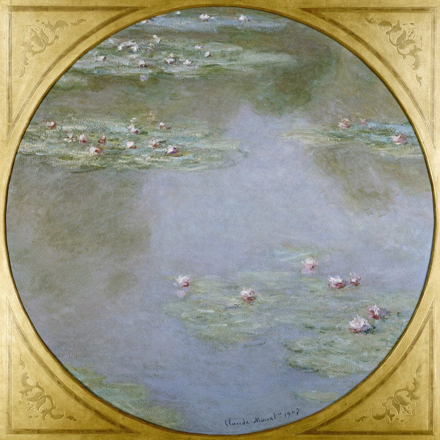 12" x 12" / Fine Art Paper Waterlilies 3 By Claude Monet Fine Art Print