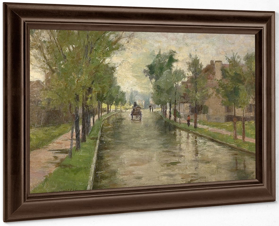 16Th & Pennsylvania Streets By Theodore Clement Steele Fine Art Print