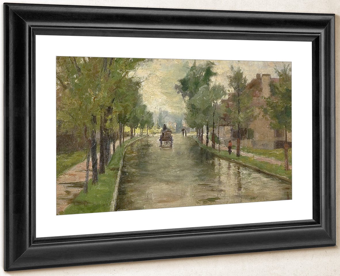 16Th & Pennsylvania Streets By Theodore Clement Steele Fine Art Print