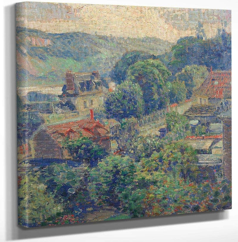 18" x 24" / Canvas Wrap A View Of A French Village, 1926 By Joseph Kleitsch Fine Art Print