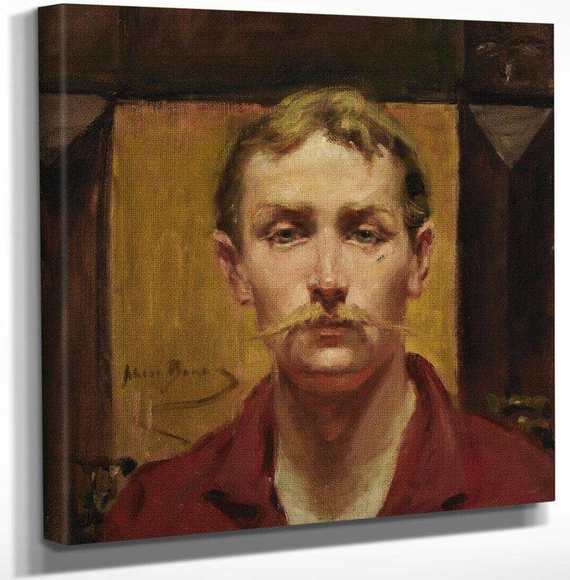 18" x 24" / Canvas Wrap Blond Man By Alice Pike Barney Fine Art Print