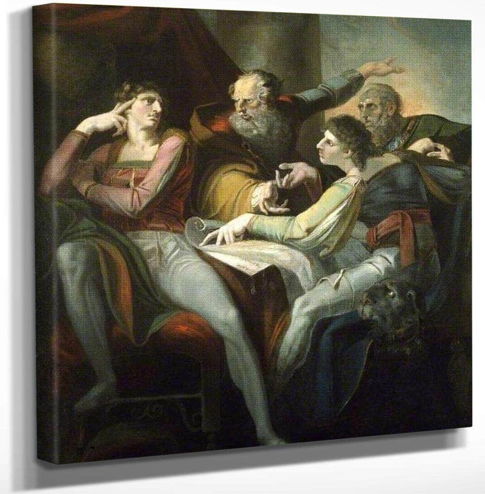 18" x 24" / Canvas Wrap Dispute Between Hotspur, Glendower, Mortimer And Worcester By Henry Fuseli Fine Art Print