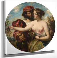 18" x 24" / Canvas Wrap Gather The Rose Of Love While Yet 'Tis Time By William Etty Fine Art Print