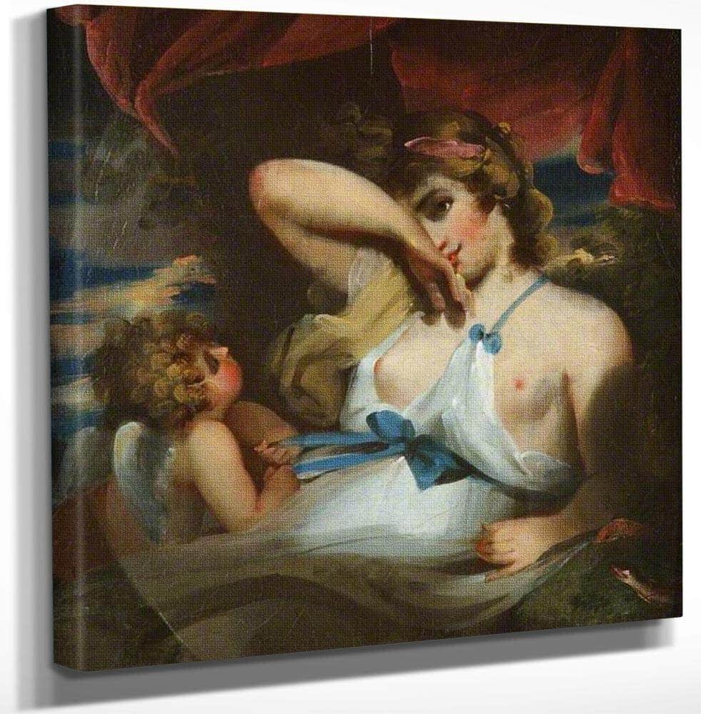 18" x 24" / Canvas Wrap Goddess And Cupid By William Etty Fine Art Print