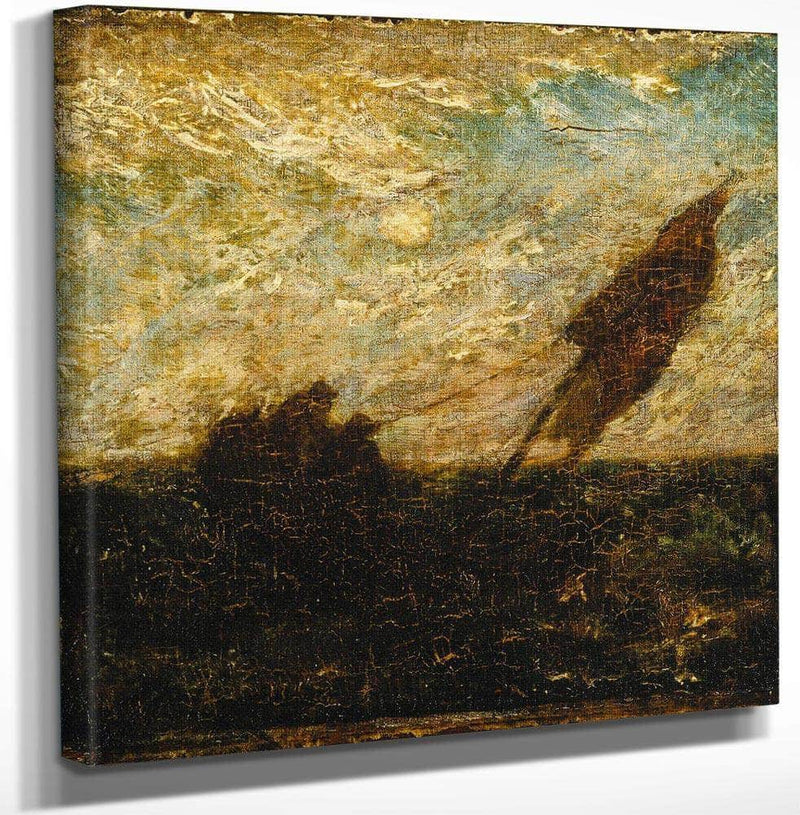18" x 24" / Canvas Wrap He Waste Of Waters Is Their Field By Albert Pinkham Ryder Fine Art Print