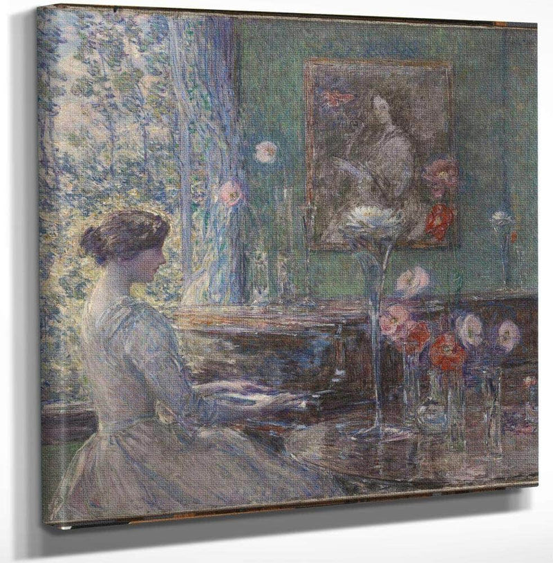 18" x 24" / Canvas Wrap Improvisation By Childe Hassam Fine Art Print