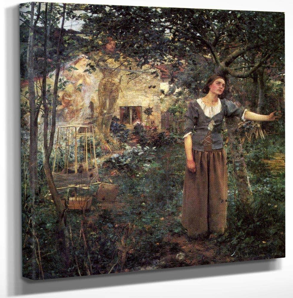 18" x 24" / Canvas Wrap Joan Of Arc By Jules Bastien Lepage Fine Art Print