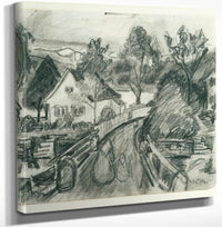 18" x 24" / Canvas Wrap Landscape With White House By Nicolai Astrup Fine Art Print