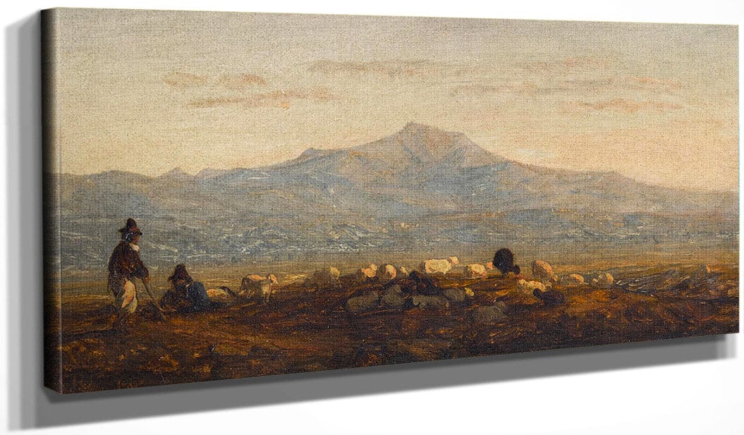 18" x 24" / Canvas Wrap On The Roman Campagna By Sanford Robinson Gifford Fine Art Print