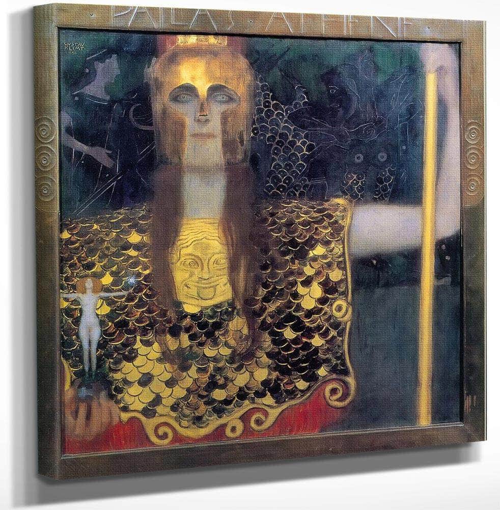 18" x 24" / Canvas Wrap Pallas Athena By Gustav Klimt Fine Art Print