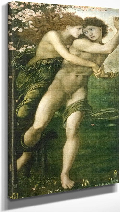 18" x 24" / Canvas Wrap Phyllis And Demophon By Edward Coley Burne Jones Fine Art Print