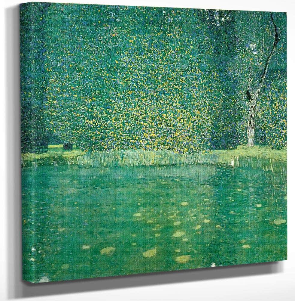 18" x 24" / Canvas Wrap Pond At Kammer Castle On The Attersee, 1909 By Gustav Klimt Fine Art Print