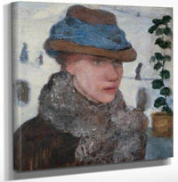 18" x 24" / Canvas Wrap Portrait Of Martha Vogeler By Paula Modersohn Becker Fine Art Print