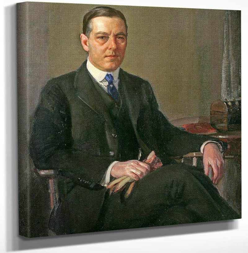 18" x 24" / Canvas Wrap Portrait Of William Dean By Richard Edward Miller Fine Art Print