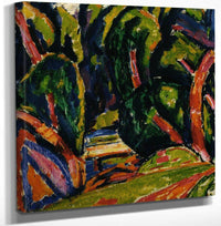 18" x 24" / Canvas Wrap Red Tree By Marsden Hartley Fine Art Print