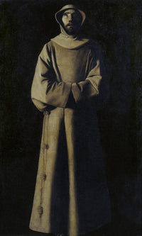18" x 24" / Canvas Wrap Sant Francesc D'assis Segons La Visio Del Papa Nicolau V By Francisco De Zurbaran Fine Art Print