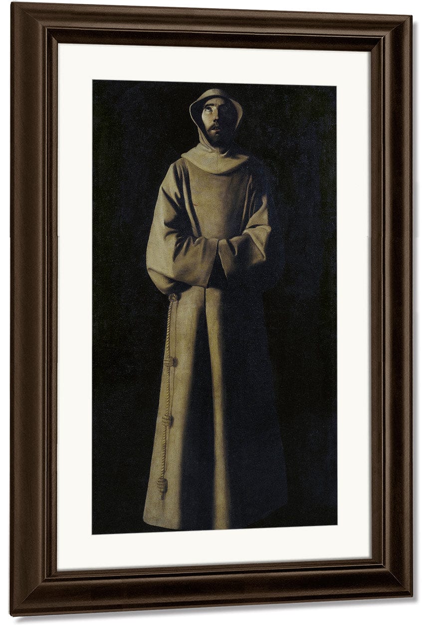 18" x 24" / Canvas Wrap Sant Francesc D'assis Segons La Visio Del Papa Nicolau V By Francisco De Zurbaran Fine Art Print