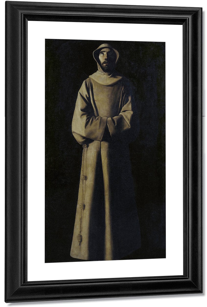 18" x 24" / Canvas Wrap Sant Francesc D'assis Segons La Visio Del Papa Nicolau V By Francisco De Zurbaran Fine Art Print