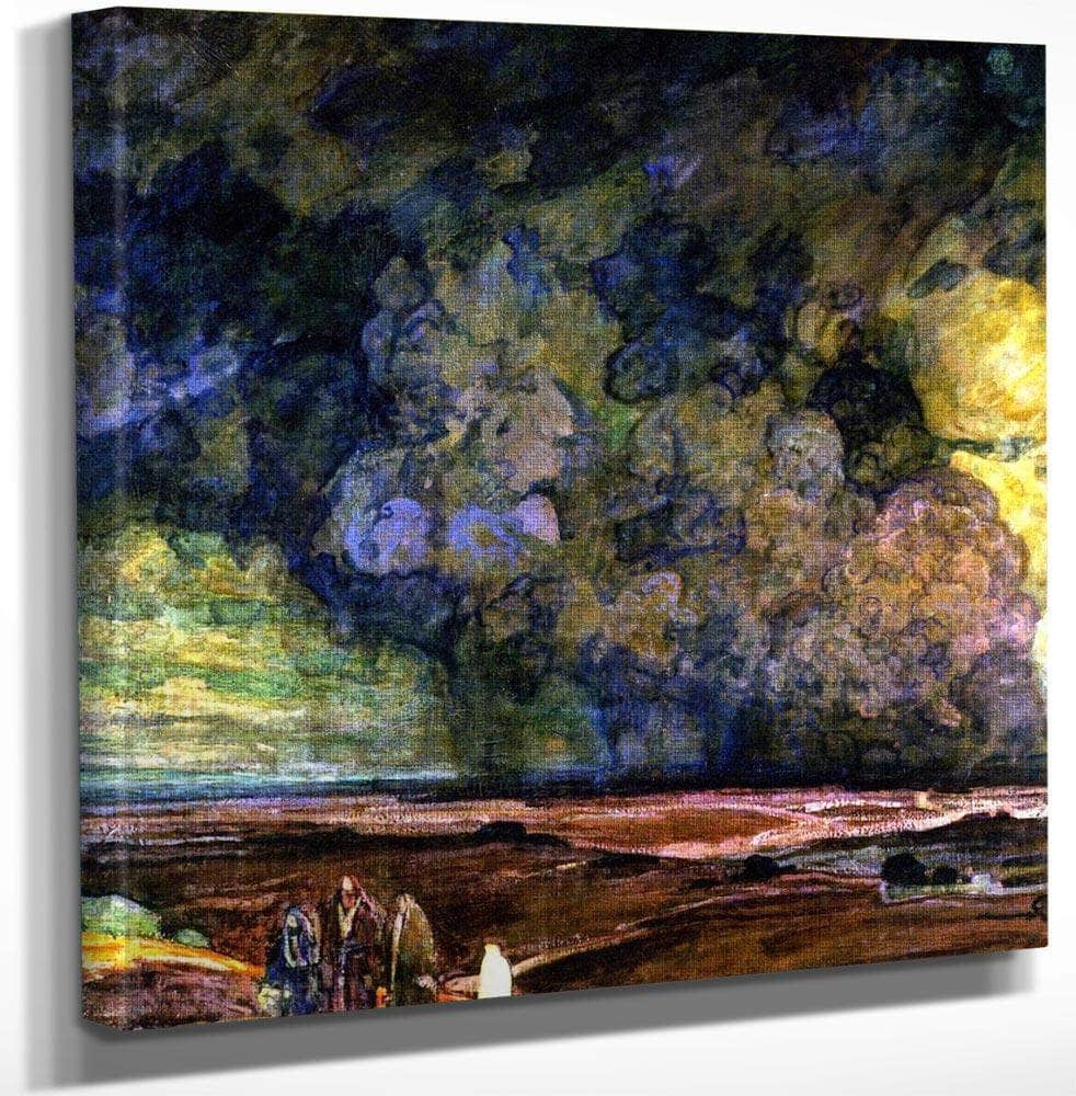 18" x 24" / Canvas Wrap Sodom And Gomorrah By Henry Ossawa Tanner Fine Art Print
