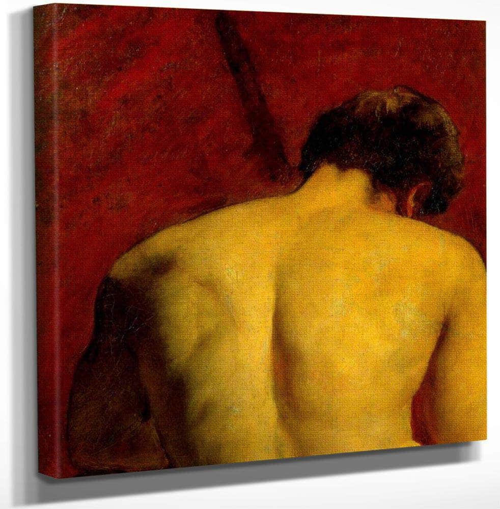 18" x 24" / Canvas Wrap Study Of A Nude Male Figure By William Etty Fine Art Print