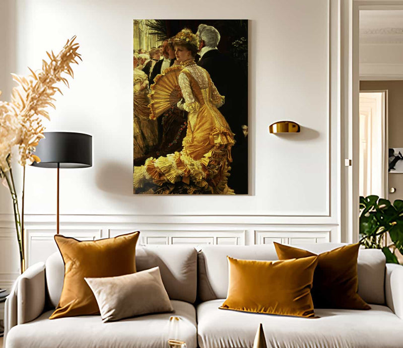 18" x 24" / Canvas Wrap The Ball By James Tissot Fine Art Print