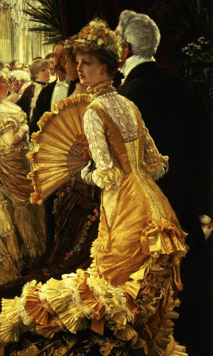 18" x 24" / Canvas Wrap The Ball By James Tissot Fine Art Print