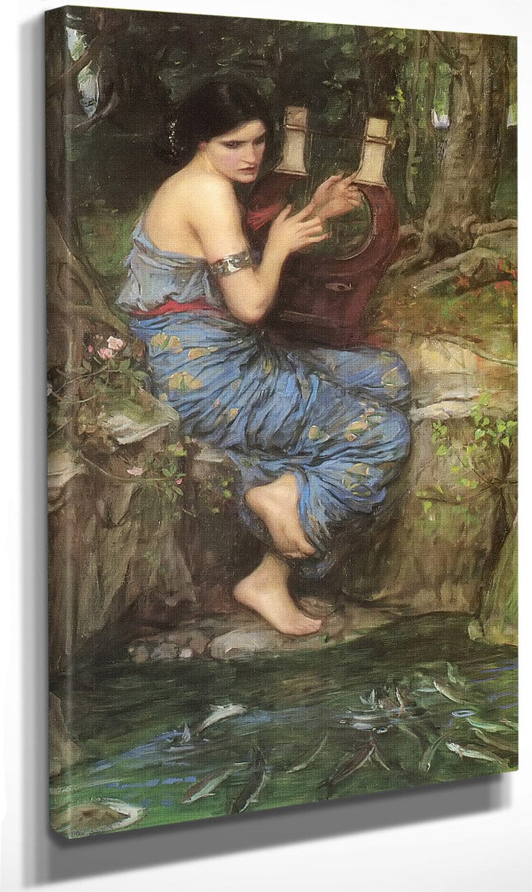 18" x 24" / Canvas Wrap The Charmer By John Waterhouse Fine Art Print