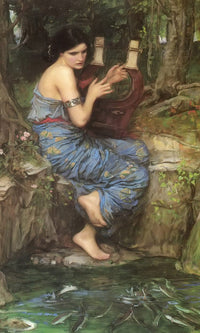 18" x 24" / Canvas Wrap The Charmer By John Waterhouse Fine Art Print