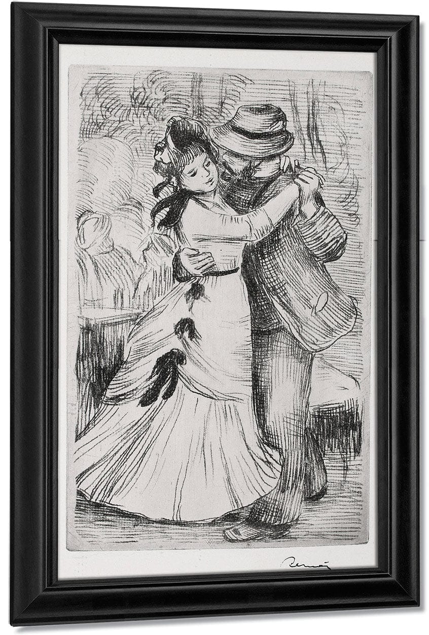 18" x 24" / Canvas Wrap The Dance In The Country By Pierre Auguste Renoir Fine Art Print