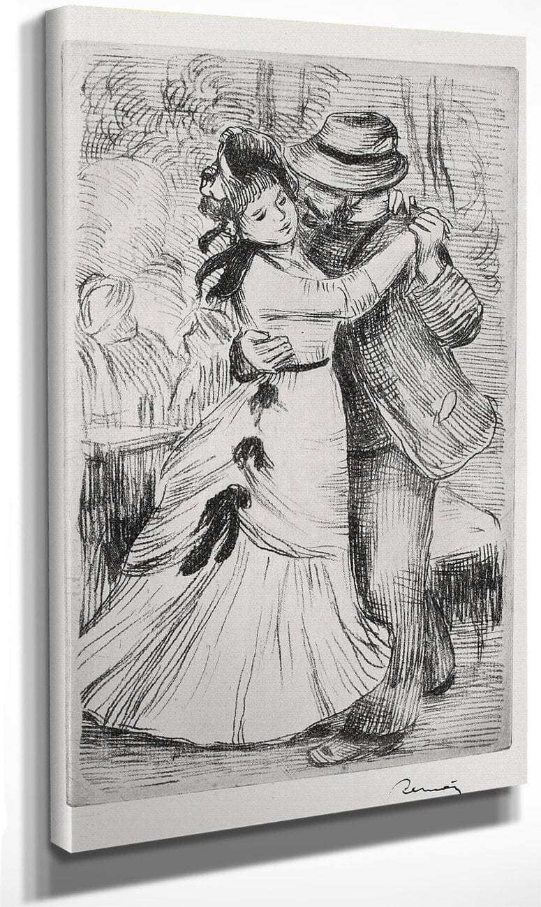 18" x 24" / Canvas Wrap The Dance In The Country By Pierre Auguste Renoir Fine Art Print