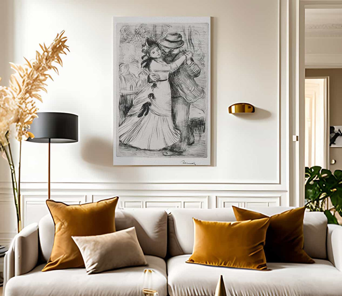 18" x 24" / Canvas Wrap The Dance In The Country By Pierre Auguste Renoir Fine Art Print