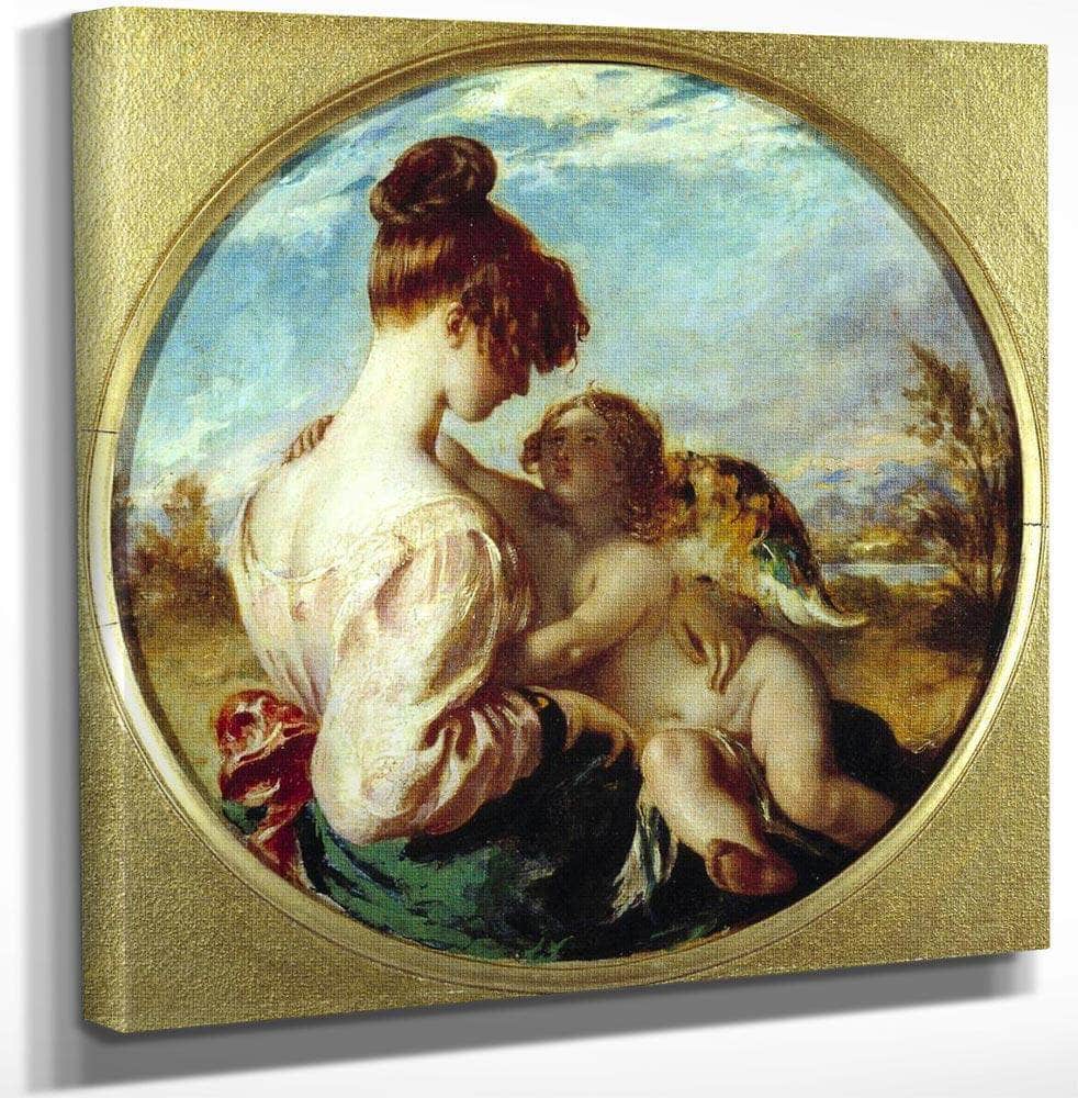 18" x 24" / Canvas Wrap The Dangerous Playmate By William Etty Fine Art Print