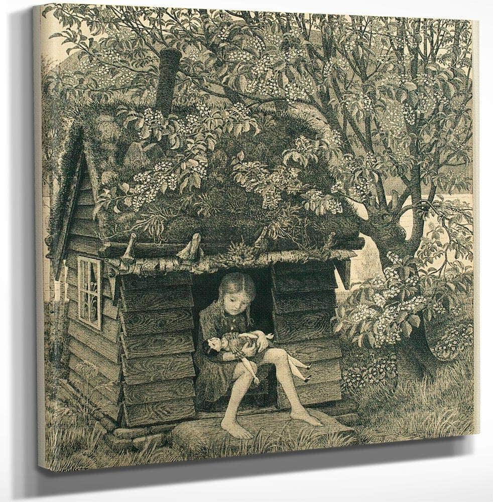 18" x 24" / Canvas Wrap The Doll House By Nicolai Astrup Fine Art Print