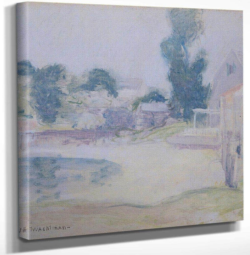 18" x 24" / Canvas Wrap The End Of The Rain By John Henry Twachtman Fine Art Print