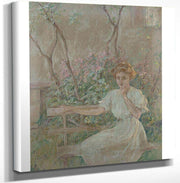 18" x 24" / Canvas Wrap The Garden Seat By Robert Reid Fine Art Print