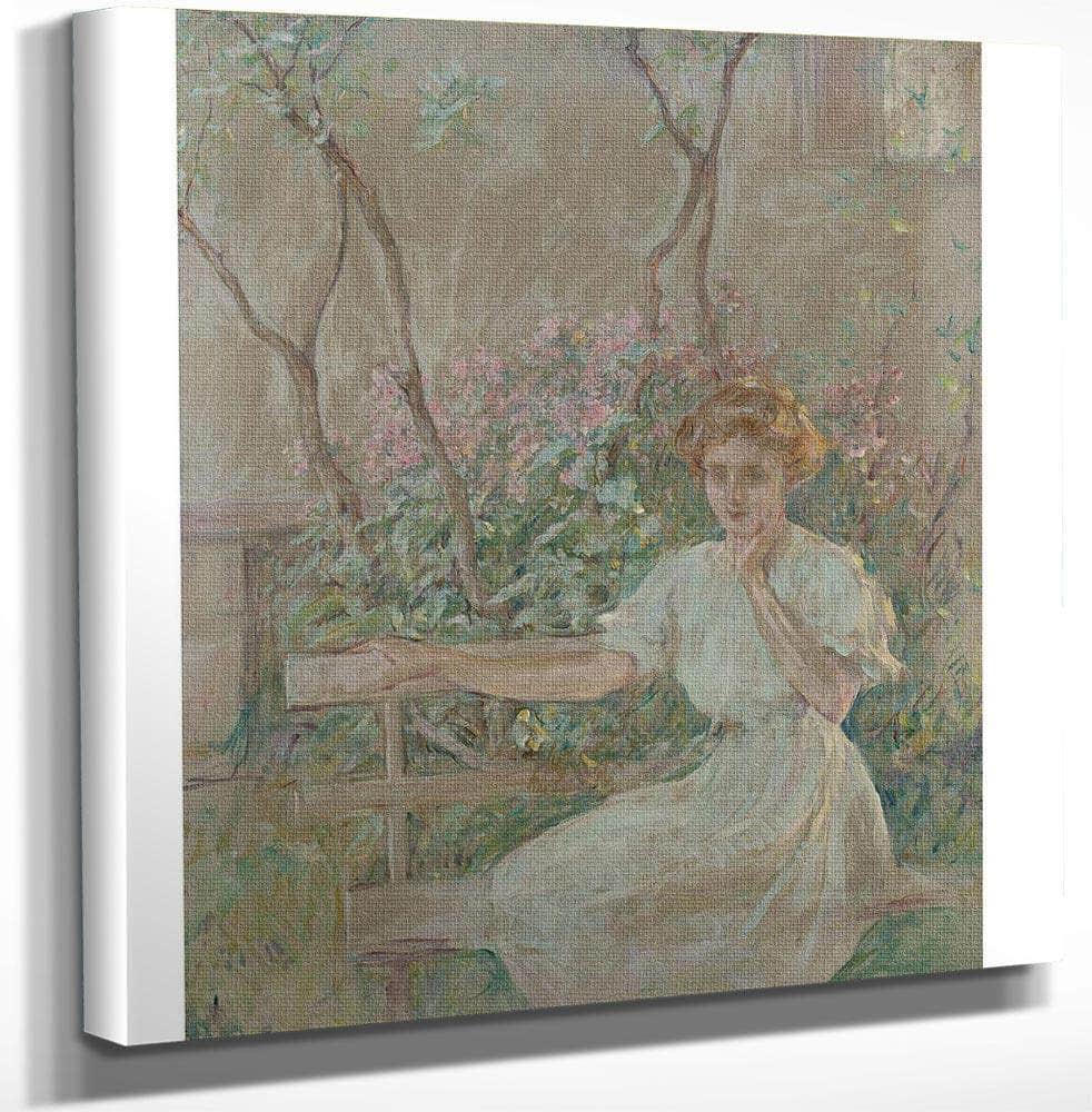 18" x 24" / Canvas Wrap The Garden Seat By Robert Reid Fine Art Print