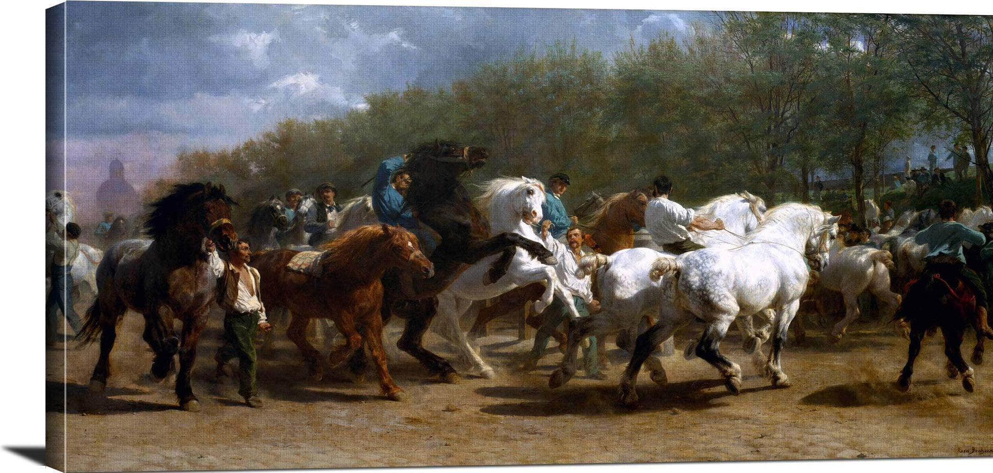 18" x 24" / Canvas Wrap The Horse Fair Painting Rosa Bonheur Canvas Art Fine Art Print