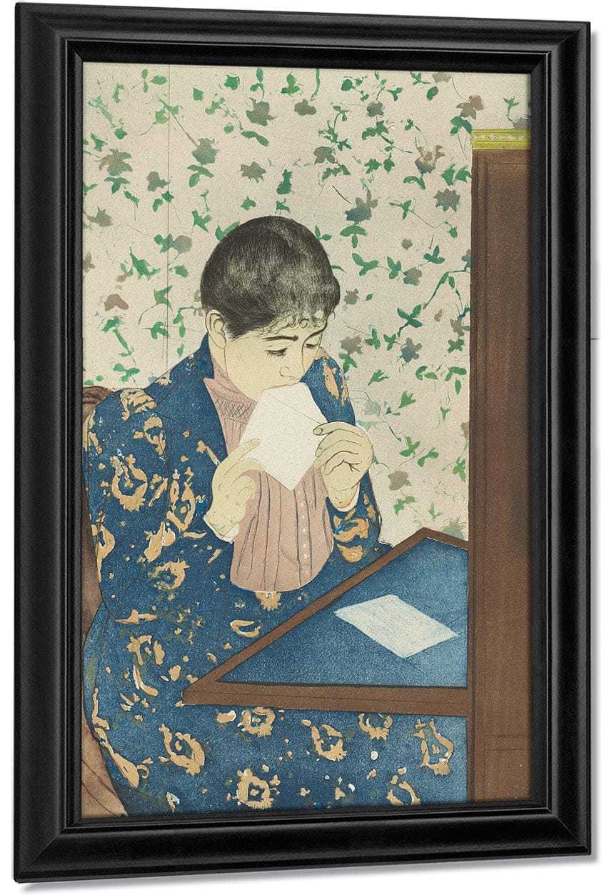 18" x 24" / Canvas Wrap The Letter By Mary Cassatt Fine Art Print