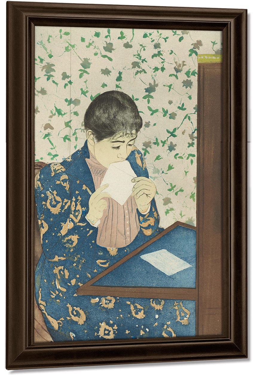 18" x 24" / Canvas Wrap The Letter By Mary Cassatt Fine Art Print