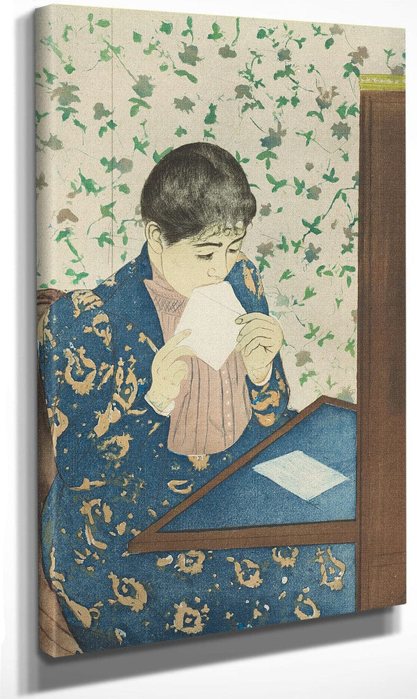 18" x 24" / Canvas Wrap The Letter By Mary Cassatt Fine Art Print