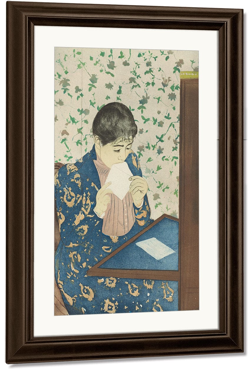 18" x 24" / Canvas Wrap The Letter By Mary Cassatt Fine Art Print