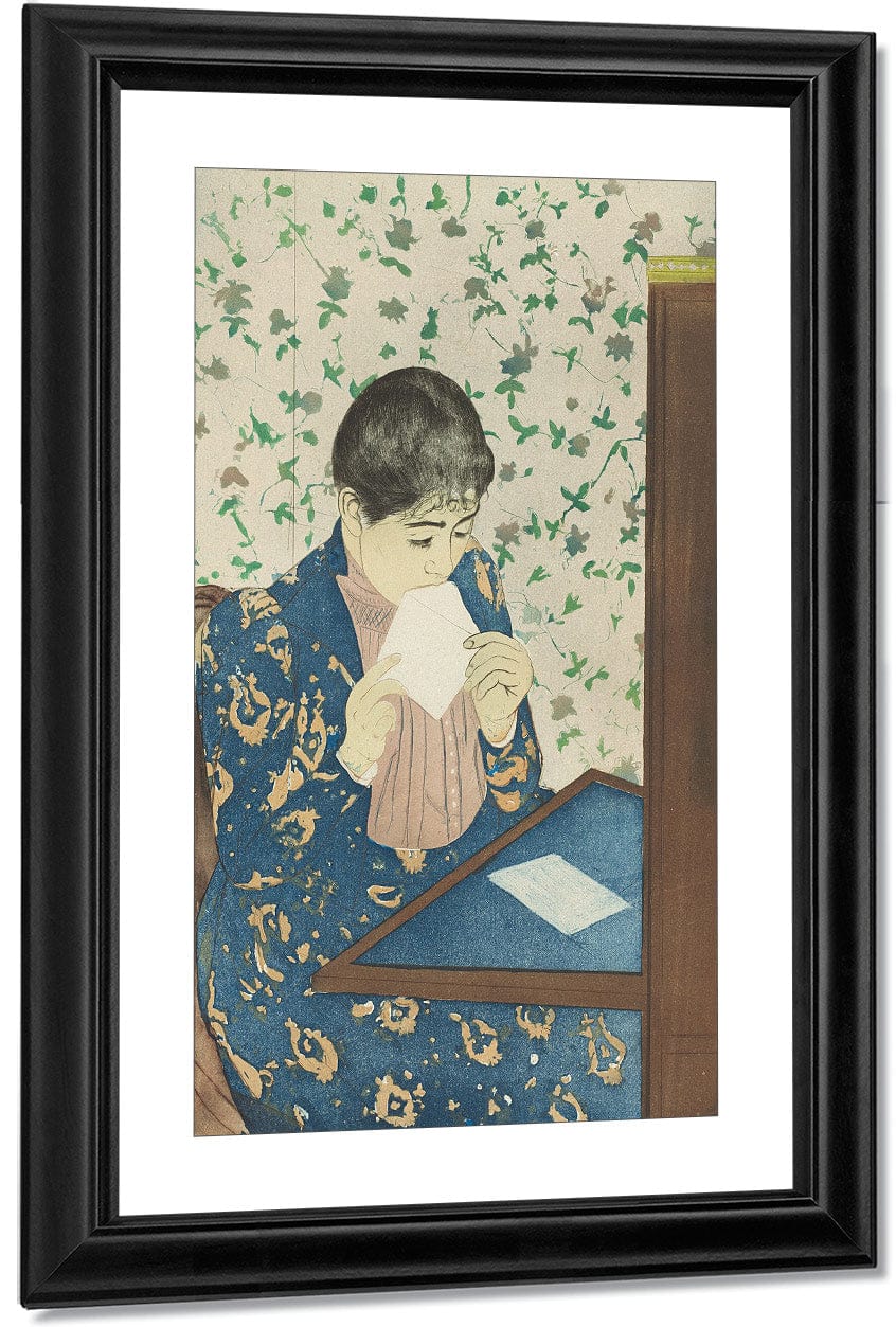 18" x 24" / Canvas Wrap The Letter By Mary Cassatt Fine Art Print