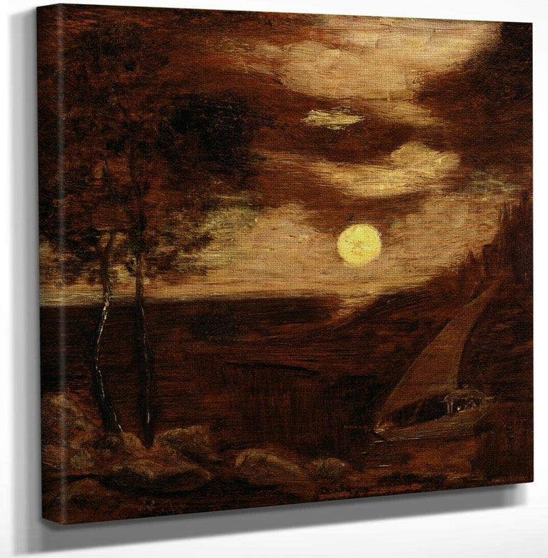 18" x 24" / Canvas Wrap The Lovers' Boat By Albert Pinkhamryder Fine Art Print