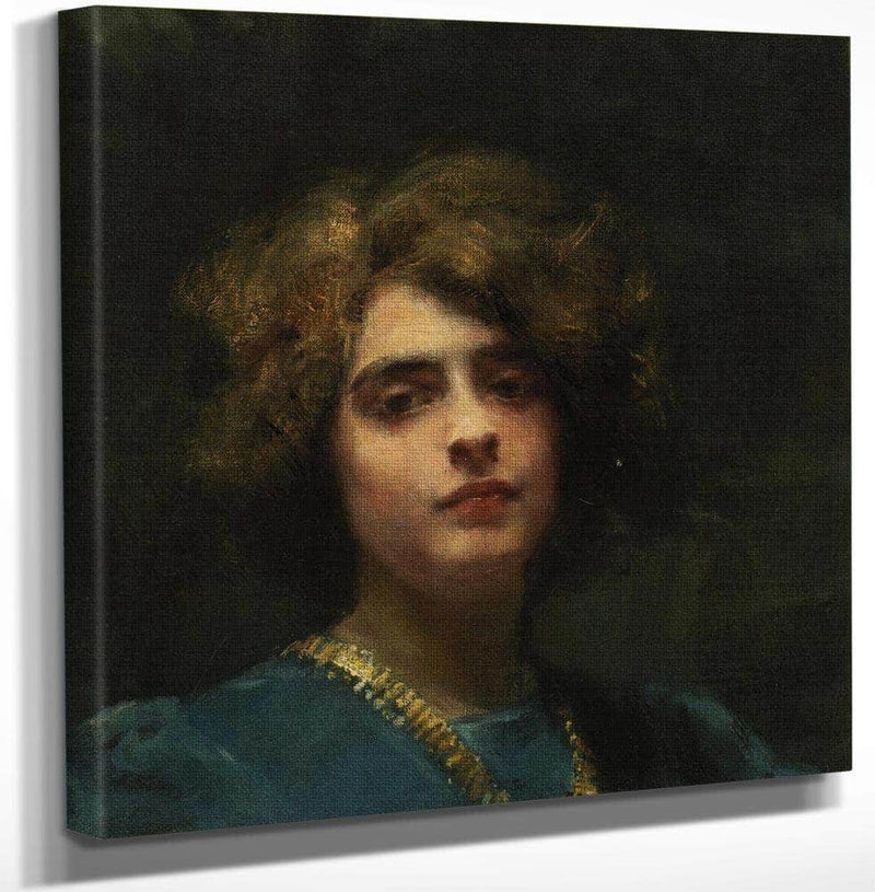 18" x 24" / Canvas Wrap The Necklace By Alice Pike Barney Fine Art Print