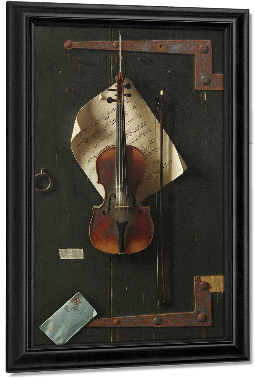 18" x 24" / Canvas Wrap The Old Violin By William Michael Harnett Fine Art Print